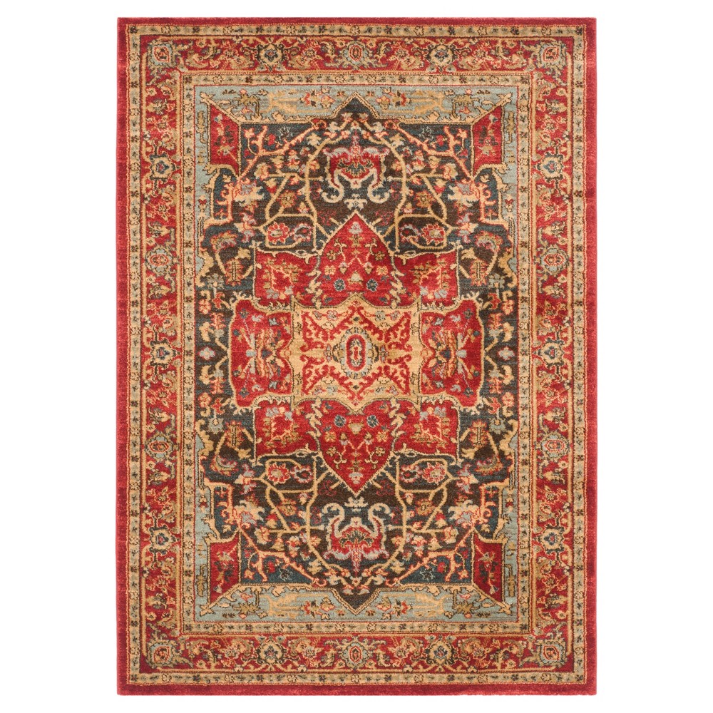 Hawly Area Rug - Red/Red (4'x5'7in) - Safavieh