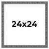PosterPalooza | Square Distressed Black Picture Frame - UV Acrylic, Foam Board Backing, Hanging Hardware - 2 of 4
