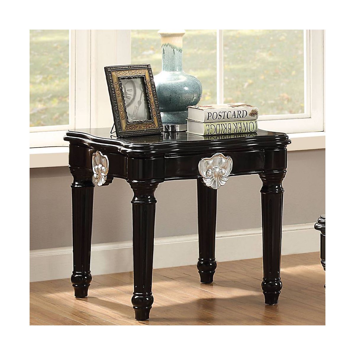 Acme Furniture Ernestine Accent Table Black - thumbnail 2