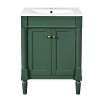 YOOCOZZ 24'' 2-Tier Bathroom Vanity with Top Sink and Large Storage Shelves - 4 of 4
