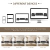 Whisen Oversized Modern Sofa Module for Modular Sectional Sofa, Wide Seat Chenille Armchair with Pillows - 4 of 4