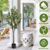 NicBex UV-Resistant Faux Tropical Tree, Curved Branches Artificial Plant, Resort-Style Floor Decor, Fake Plants for Garden Door Decor - 3 of 4