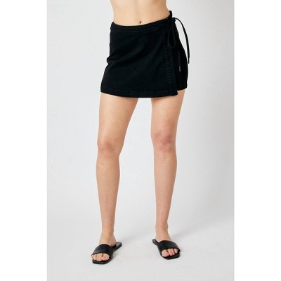 Women's Tie Waist Denim Skort - BiBi