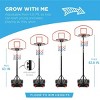 SKONYON 28" Basketball Hoop Indoor and Outdoor 5.2 ft-7 ft Height Adjustable Kids Baketball Goal - 2 of 4