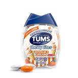 Tums Chewy Bites Orange and Cream Extra Strength Chewable Antacid for Heartburn - 60ct