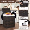 FDW Laundry Basket 90/110L Foldable with Lid & 6 Laundry Bags Clothes Hamper - 3 of 4