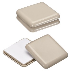 Unique Bargains Plastic Self-adhesive Square Carpeted Tile Vinyl Sliding Pads - 1 of 4