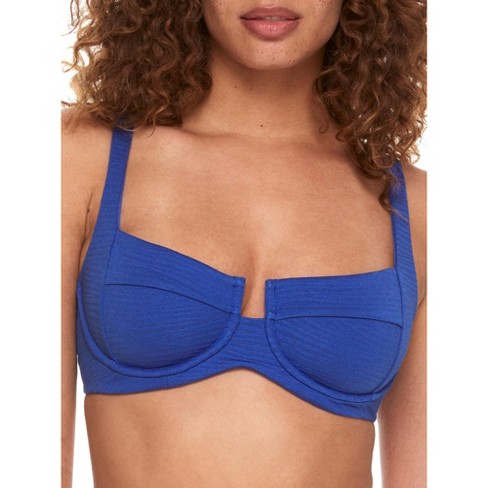 Bare Women's Balconette Bikini Top - S20241 Ddd Royal Blue : Target