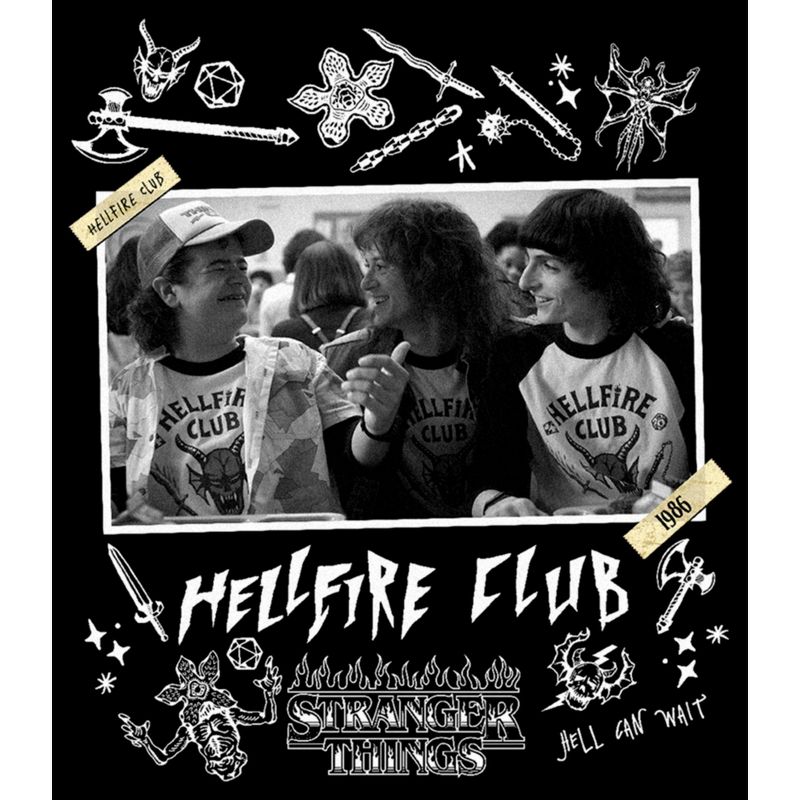 Men's Stranger Things Hellfire Club Members T-Shirt, 2 of 6