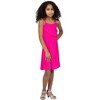 24sevenkid Girls Shimmery Spaghetti Strap Knee Length Dress - 2 of 4