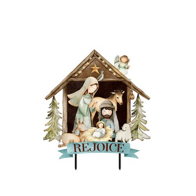 Briarwood Lane Christmas Metal Art 26x18 Holy Nativity For Christmas Metal Art