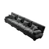 Oversized 173.2" Chenille Modular 4-seater Sectional Sofa with Bolster Armrests, 4-Piece Free combination Sofa - 4 of 4