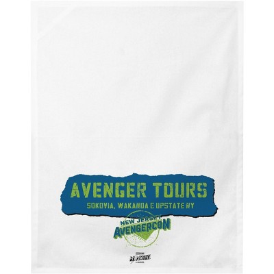 Ms. Marvel Avengers Tour Dish Towel