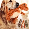 Cesicia 1 Random Color Dog Chew Toy, Stuffed Dinosaur Dog Sounding Toy, Dog Training Toy, Orange/Green/Brown - 3 of 4