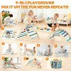 NAYSAYE Triangle Set, 9-in-1 Foldable Wooden Triangle Climbing Toys Set for Kids, Indoor Playground Gym, Montessori Climbing Set for Toddler - 4 of 4