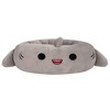 Squishmallows Gordon The Shark Cat and Dog Bolster Bed - Steel Gray - 2 of 4