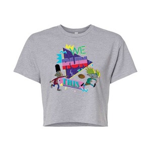 Women's - Hey Arnold! - Retro Arnold and Gerald Cropped Graphic T-Shirt - 1 of 4