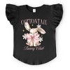 The Juniper Shop Coquette Cottontail Bunny Club Flutter Sleeve Tee - 2 of 4