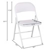 SKONYON 4 Pack Folding Chairs Portable Vinyl Padded Folding Chair with Durable Steel Frame - 3 of 4