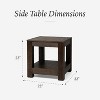 Maven Lane Paulo Wooden Side Table 22"x22" - 4 of 4