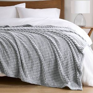 Sapphtopaz Twin Size Back-Printed Plush Throw Blanket for Bed, Polyester All-Season Blanket with Microvelour Texture, 66"W x 90"L Blanket for Couch - 1 of 4