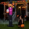 Karl Home 12FT Giant Halloween Inflatable Pumpkin Man Holding Skull - 2 of 4