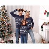 Clearlove Family Matching Christmas Sweater Reindeer Snowflakes Knitted Ugly Crew Neck Pullover for Women - 4 of 4