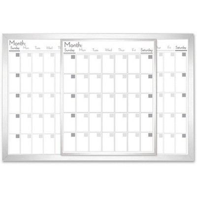  Lorell Magnetic Dry-Erase Calendar Board 