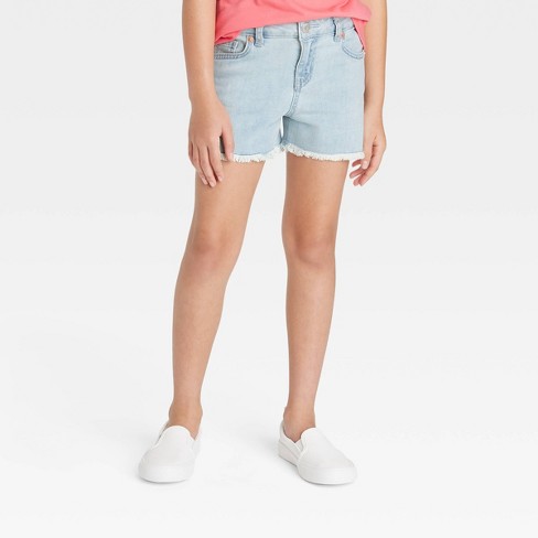 Girls' Jean Shorts - Cat & Jack™ Light Wash M : Target