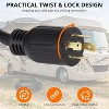 30A Generator Extension Cord, 4 Prong Generator Power Extension Cord, 10/4 AWG Gauge STW Cord with Locking Connector, L14-30P to L14-30R, 25ft - 4 of 4