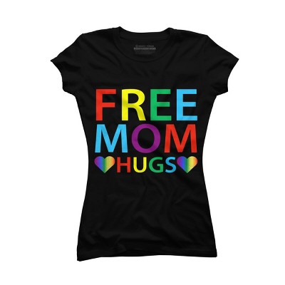 Adult Design By Humans Free Mom Hugs Hears Pride By Avocato T-Shirt