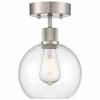 Access Lighting Port Nine 1 - Light Flush Mount in  Brushed Steel - 2 of 4