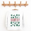Santa Christmas Icons - Toddler Long Sleeve Graphic Tee and Youth Long Sleeve Graphic T-Shirt - 2 of 3
