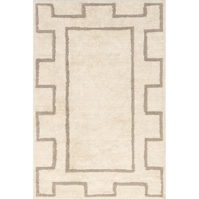 Nuloom Murray Geometric Wool Machine Washable Indoor Area Rug