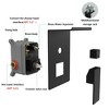 10 inch Rainfall Shower System With Storage Rack - 3 of 4
