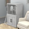 Modern Cat Litter Box Enclosure with Platform, Double Layer Hidden Litter Box, Indoor Washroom, Villa Cat House with Ladder - 4 of 4