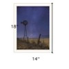 HomeRoots Starlit Night White Framed Print Wall Art - 3 of 4