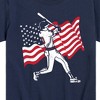Boys' - Instant Message - Baseball Player American Flag Short Sleeve Graphic T-Shirt - 2 of 4