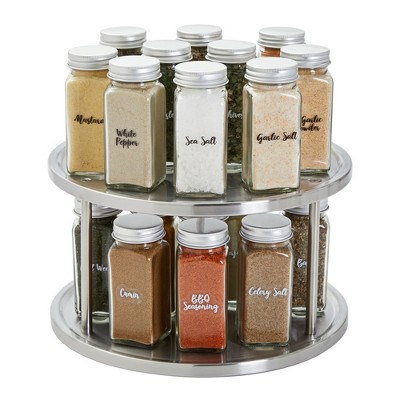 Juvale Lazy Susan Organizer For Cabinet 2 Tier Spice Rack