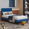 VECELO Upholstered Bed with Adjustable Headboard, Bed Frame - 2 of 4