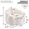 TiramisuBest Bean Bag Chair with Armrest High Density Memory Foam Lazy Sofa Adult Living Room Bedroom Reading Lounger Pre Filled - 4 of 4