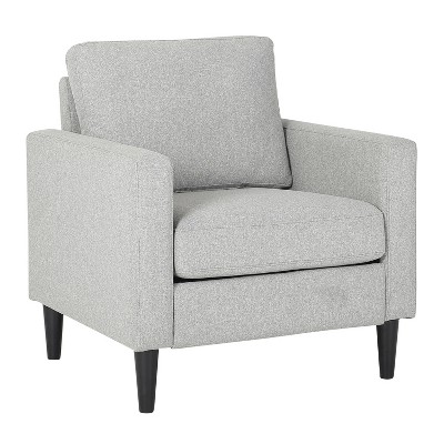 Wendy Arm Chair Polyester/wood Black/gray - Lumisource: Plush ...