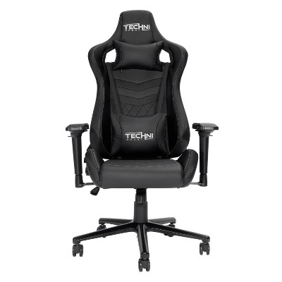 Ergonomic High Back Racer Style PC Gaming Chair Black - Techni Sport