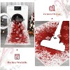 Christmas White Snow Printed Runner Rug, Washable Low Pile Non-Slip Soft Carpet for Bedroom Living Room - 3 of 4