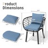 Crestlive Products Aluminum Patio Dining Chairs Outdoor Dining Armchair With Sunbrella - 2 of 4
