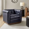 Frankie Genuine Leather Swivel Club Chair| HULALA HOME - 2 of 4