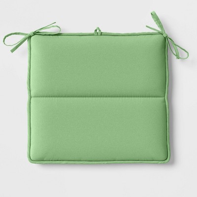 16"x16" Solid Outdoor Chair Seat Cushion Sage Green - Room Essentials™