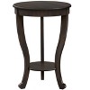 Monarch Specialties Accent Table 2 Tier End Side Table Square Nightstand Bedroom Lamp Brown Veneer Traditional - 2 of 4