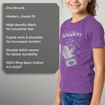 Harry Potter Girl's Harry Potter The Magic Letter T-Shirt - Purple Berry - X Large — фото 6