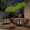 WestinTrends 10 Ft Outdoor Patio Solar LED Cantilever Umbrella - 2 of 4